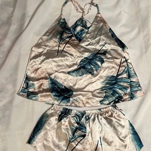 Shein silk pjs set